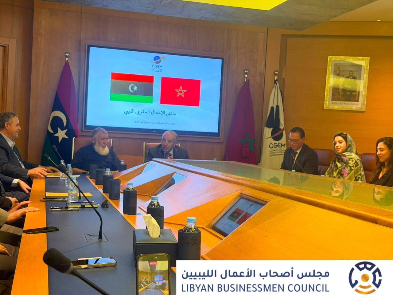صورة الخبر: رئيس مجلس أصحاب الأعمال الليبيين بالمنطقة الشرقية يشارك في ملتقى الأعمال المغربي الليبي بالدار البيضاء